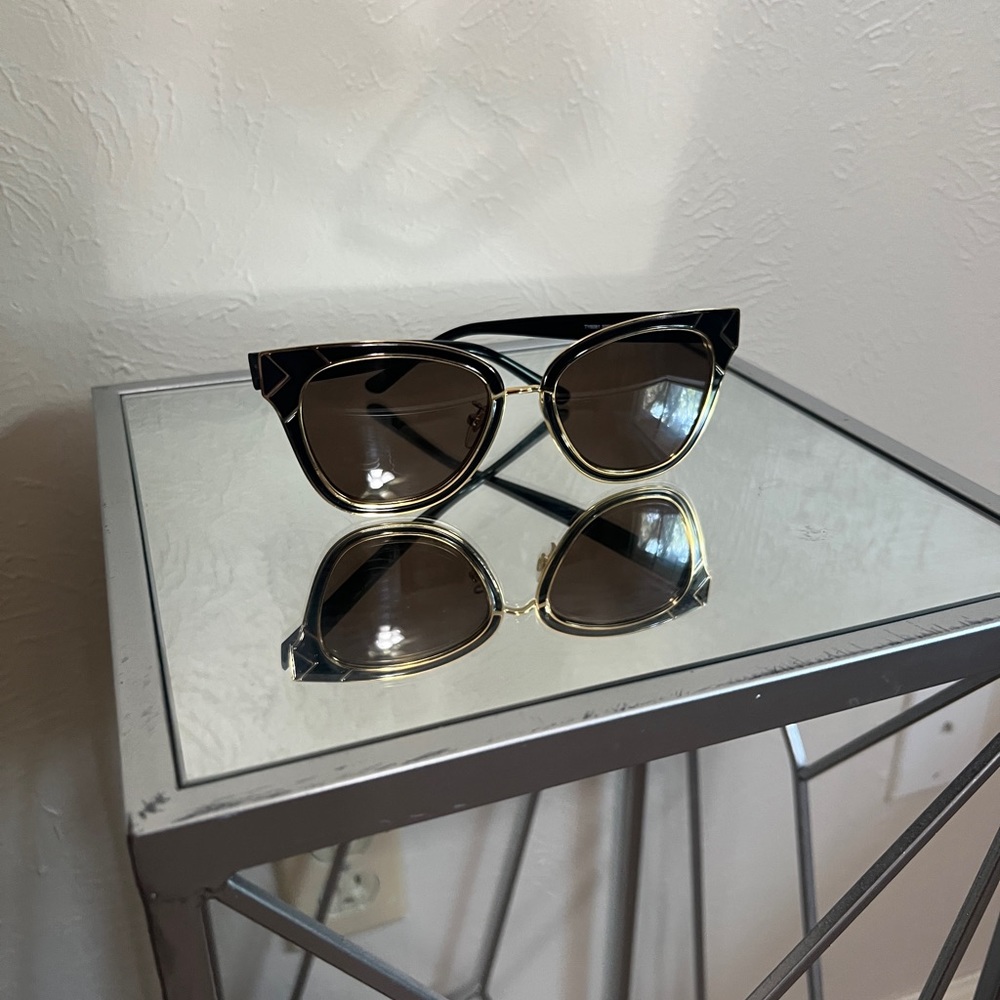 Tory Burch Black and Gold Sunglasses